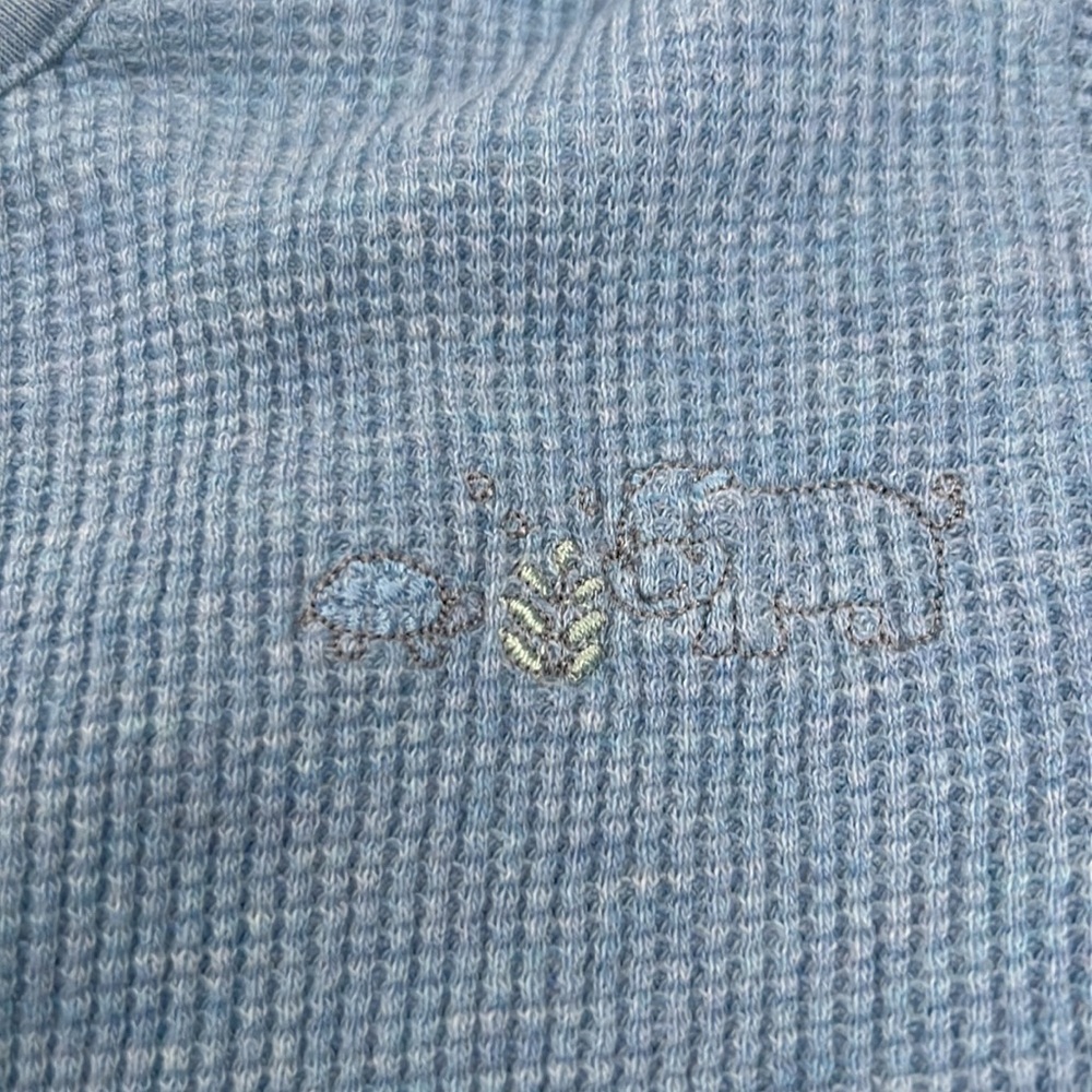 Babycottons waffle suit - safari 6 months - Picture 2 of 5